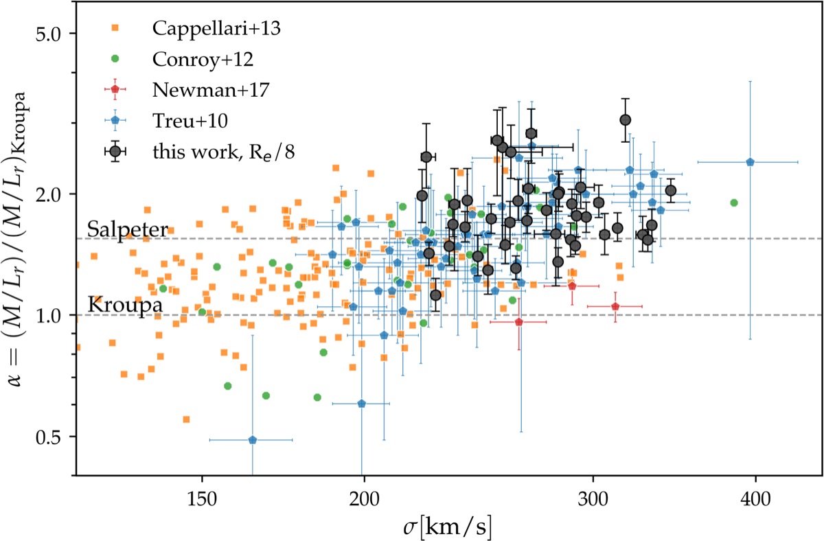 Stellar initial mass function measurements in MASSIVE early-type galaxies